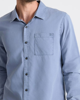 Roark Made To Fade Long Sleeve Button Up Shirt - Washed Slate