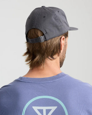 Roark Made To Fade 6 Panel Strapback Hat - Washed Black