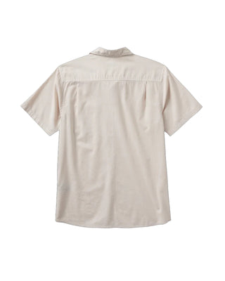 Roark Made To Fade Short Sleeve Button Up Shirt - Washed Bone