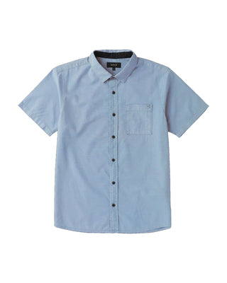 Roark Made To Fade Short Sleeve Button Up Shirt - Washed Slate