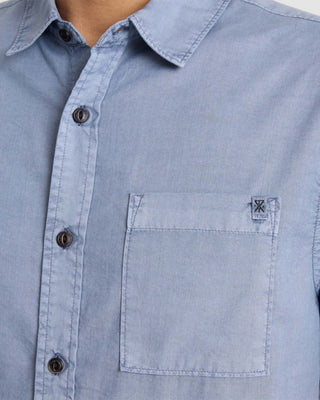 Roark Made To Fade Short Sleeve Button Up Shirt - Washed Slate