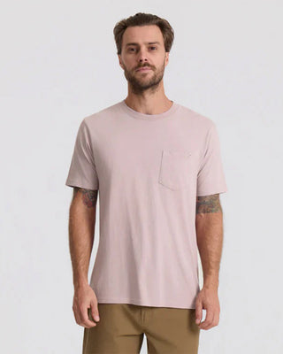 Roark Made To Fade Short Sleeve T-Shirt - Washed Dusty Lilac