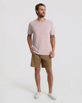 Roark Made To Fade Short Sleeve T-Shirt - Washed Dusty Lilac