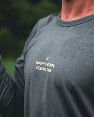 Roark Mathis Active Long Sleeve T-Shirt - Charcoal