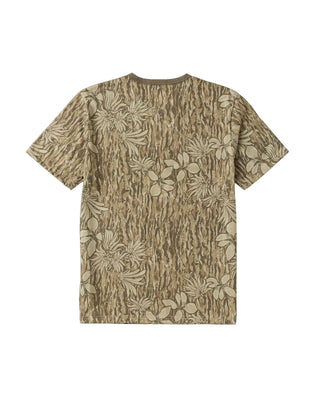 Roark Mathis Active Tie Dye Pocket Short Sleeve T-Shirt - Khaki