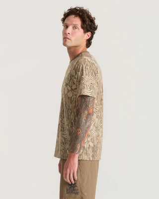 Roark Mathis Active Tie Dye Pocket Short Sleeve T-Shirt - Khaki