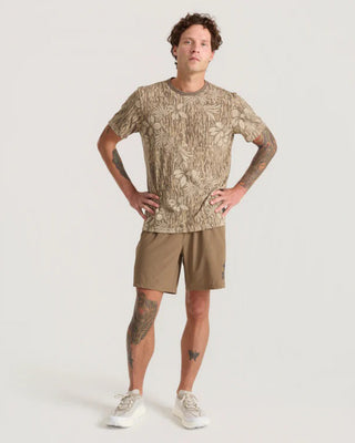 Roark Mathis Active Tie Dye Pocket Short Sleeve T-Shirt - Khaki