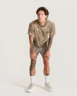 Roark Mathis Active Tie Dye Pocket Short Sleeve T-Shirt - Khaki
