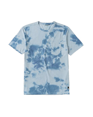 Roark Mathis Active Tie Dye Pocket Short Sleeve T-Shirt - Neptune