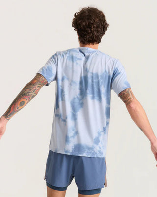 Roark Mathis Active Tie Dye Pocket Short Sleeve T-Shirt - Neptune