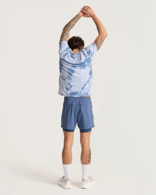 Roark Mathis Active Tie Dye Pocket Short Sleeve T-Shirt - Neptune
