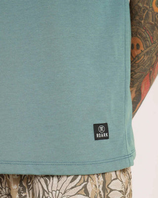 Roark Mathis Active Short Sleeve T-Shirt - Slate Green