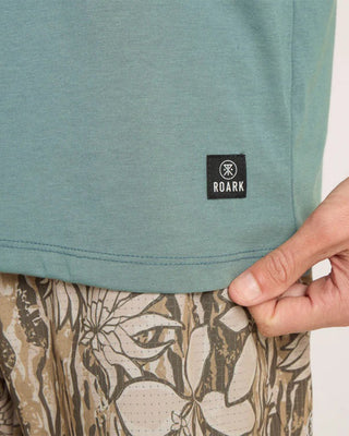 Roark Mathis Active Short Sleeve T-Shirt - Slate Green