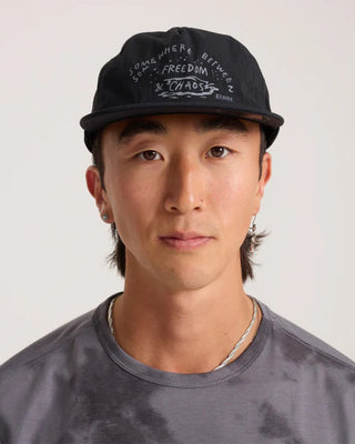 Roark Mathis 5 Panel Strapback Hat - Chaos Black