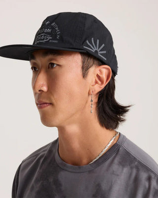 Roark Mathis 5 Panel Strapback Hat - Chaos Black