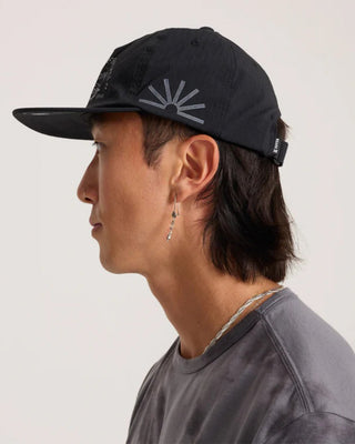Roark Mathis 5 Panel Strapback Hat - Chaos Black