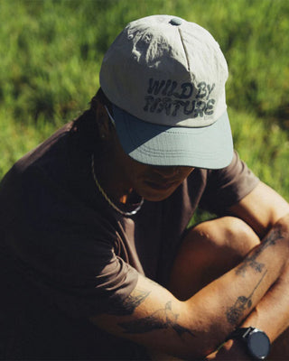Roark Mathis 5 Panel Strapback Hat - Oatmeal