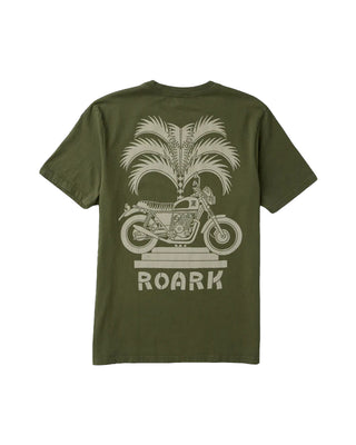 Roark Moto Palm Premium Short Sleeve T-Shirt - Military
