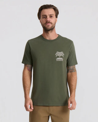 Roark Moto Palm Premium Short Sleeve T-Shirt - Military