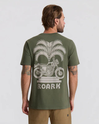 Roark Moto Palm Premium Short Sleeve T-Shirt - Military