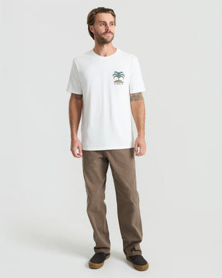 Roark Moto Palm Premium Short Sleeve T-Shirt - Off White