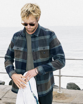 Roark Nordsman Long Sleeve Flannel - Deep Navy