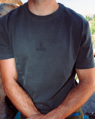 Roark Safecamp Embroidery Premium Short Sleeve T-Shirt - Charcoal