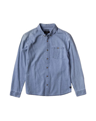 Roark Scholar Chambray Button Up Shirt - Bleached
