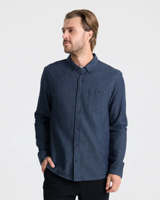 Roark Scholar Chambray Button Up Shirt - Mid Indigo