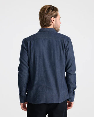 Roark Scholar Chambray Button Up Shirt - Mid Indigo