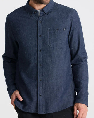 Roark Scholar Chambray Button Up Shirt - Mid Indigo