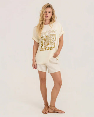 Roark Women's Seaweed Queen Oversized Premium Short Sleeve T-Shirt - Bone