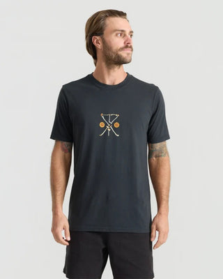 Roark Yin Yang Forage Premium Short Sleeve T-Shirt - Vintage Black