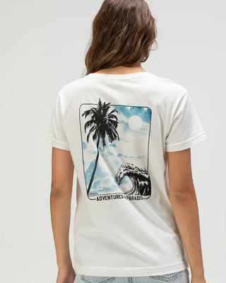 Roxy Women's Adventures In Paradise Short Sleeve T-Shirt - White