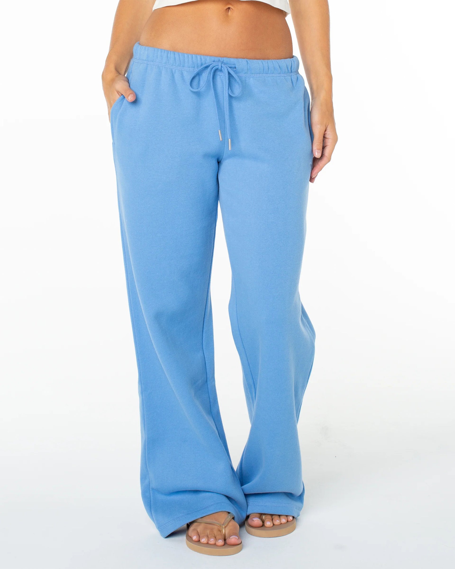 Roxy Women's Ariel Wide Leg Pant - Silver Lake