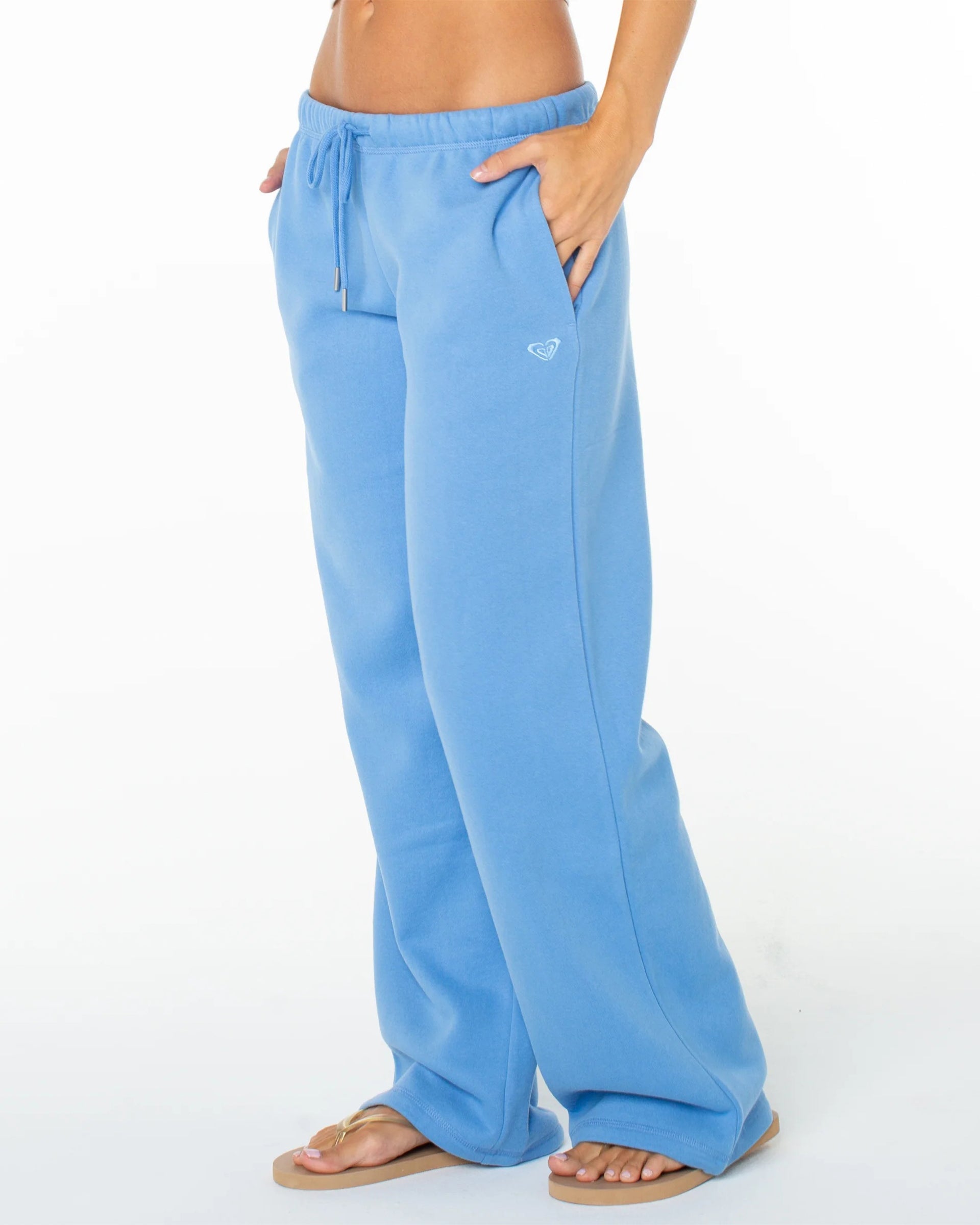 Roxy Women's Ariel Wide Leg Pant - Silver Lake