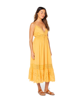 Roxy Women's Beach Break Dress - Gold