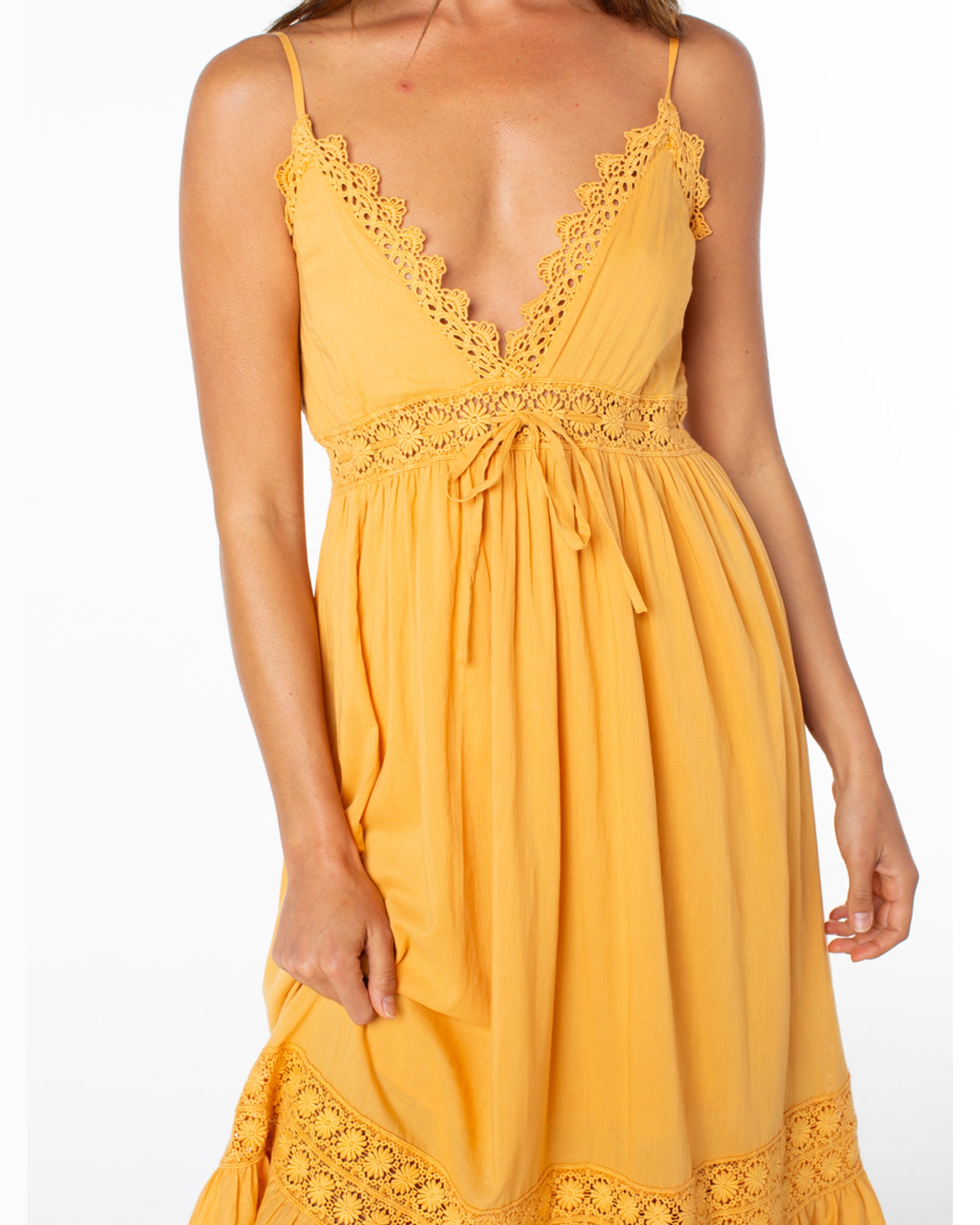 Roxy Women's Beach Break Dress - Gold