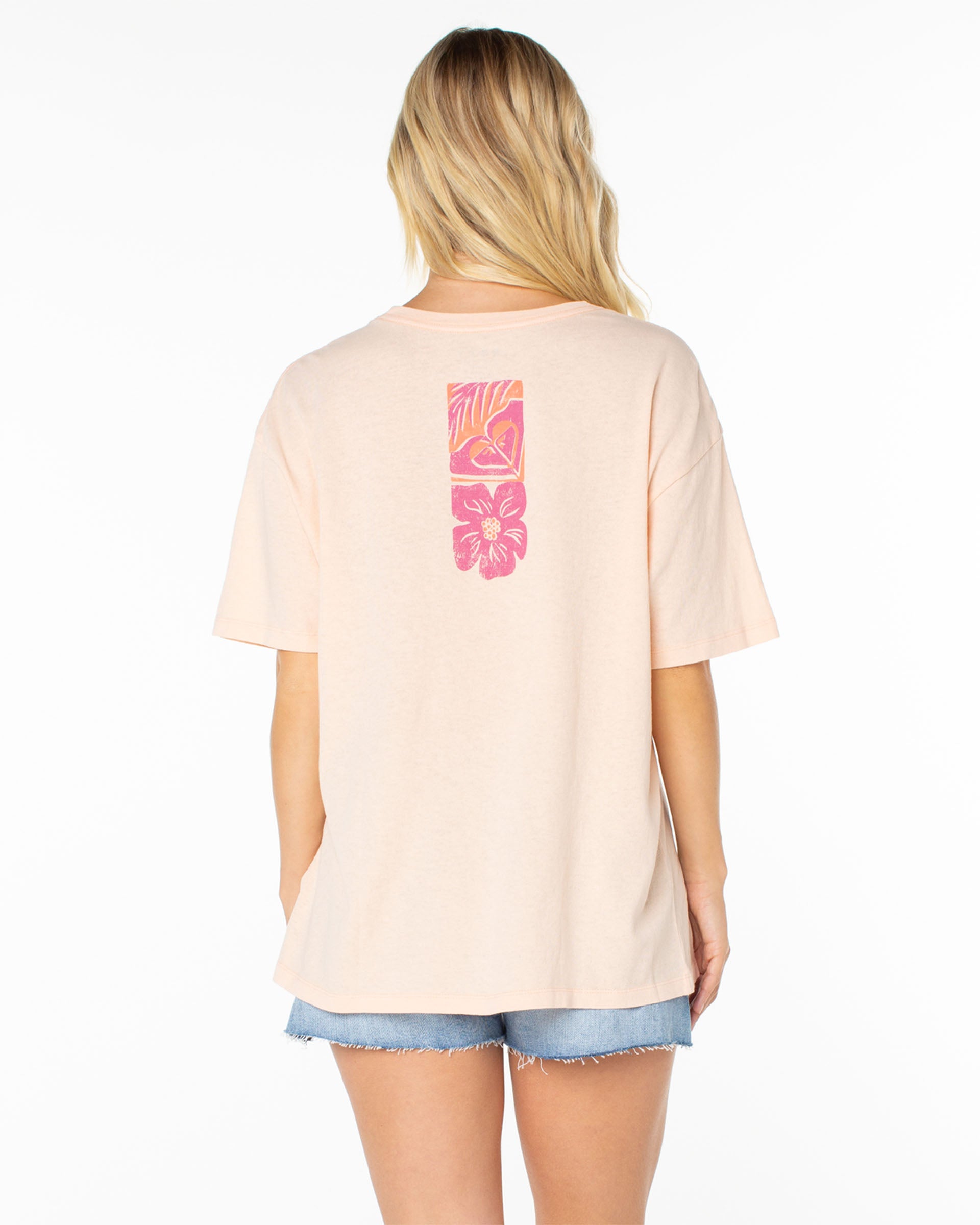 Roxy Women's Beach Things Boyfriend T-Shirt - Tropical Peach