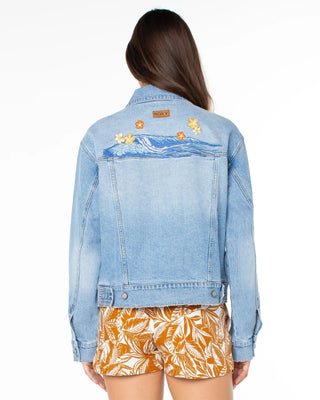 Roxy Women's Big Wave Embroidery Jacket - Fin-Tastic Embroidery
