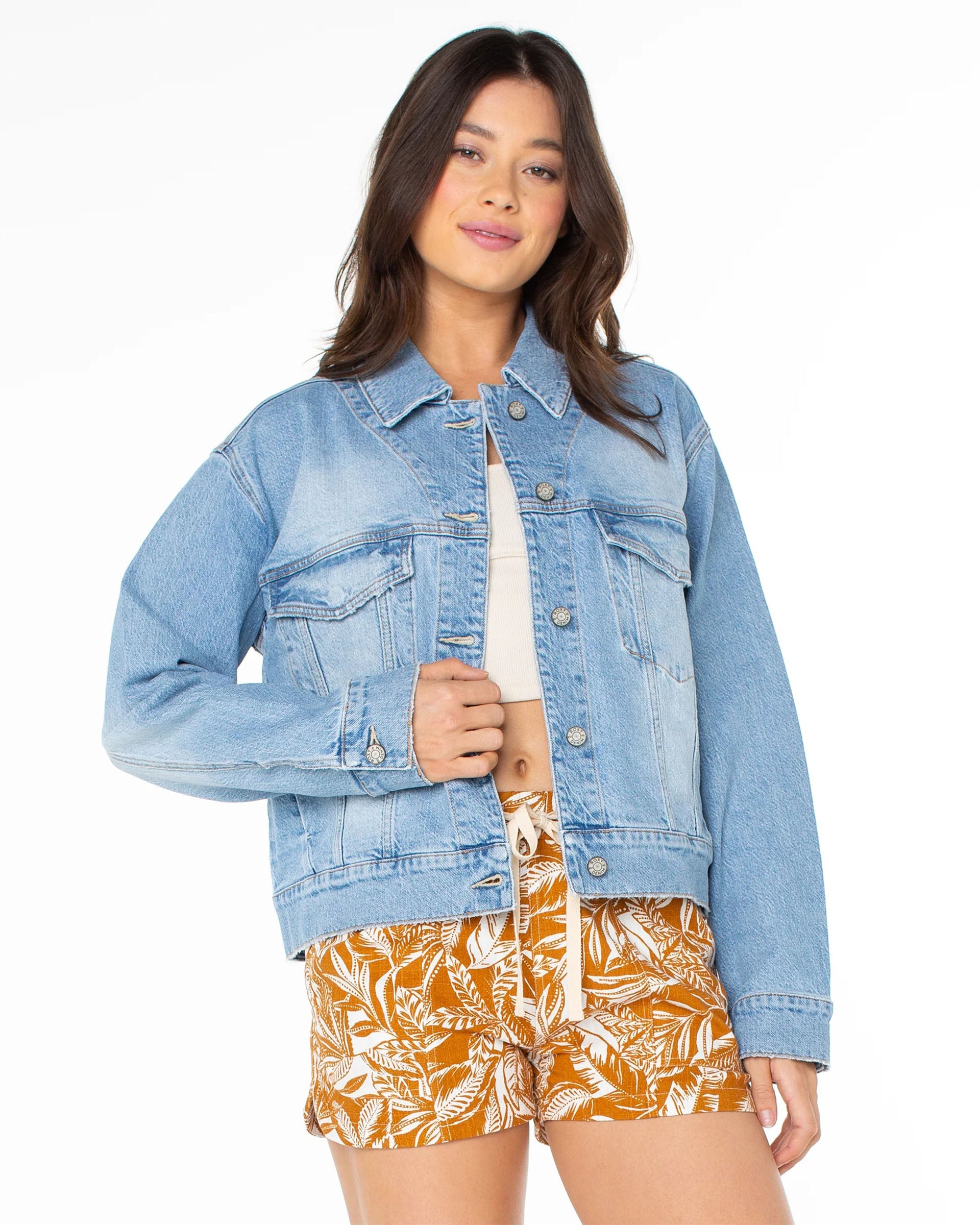 Roxy Women's Big Wave Embroidery Jacket - Fin-Tastic Embroidery