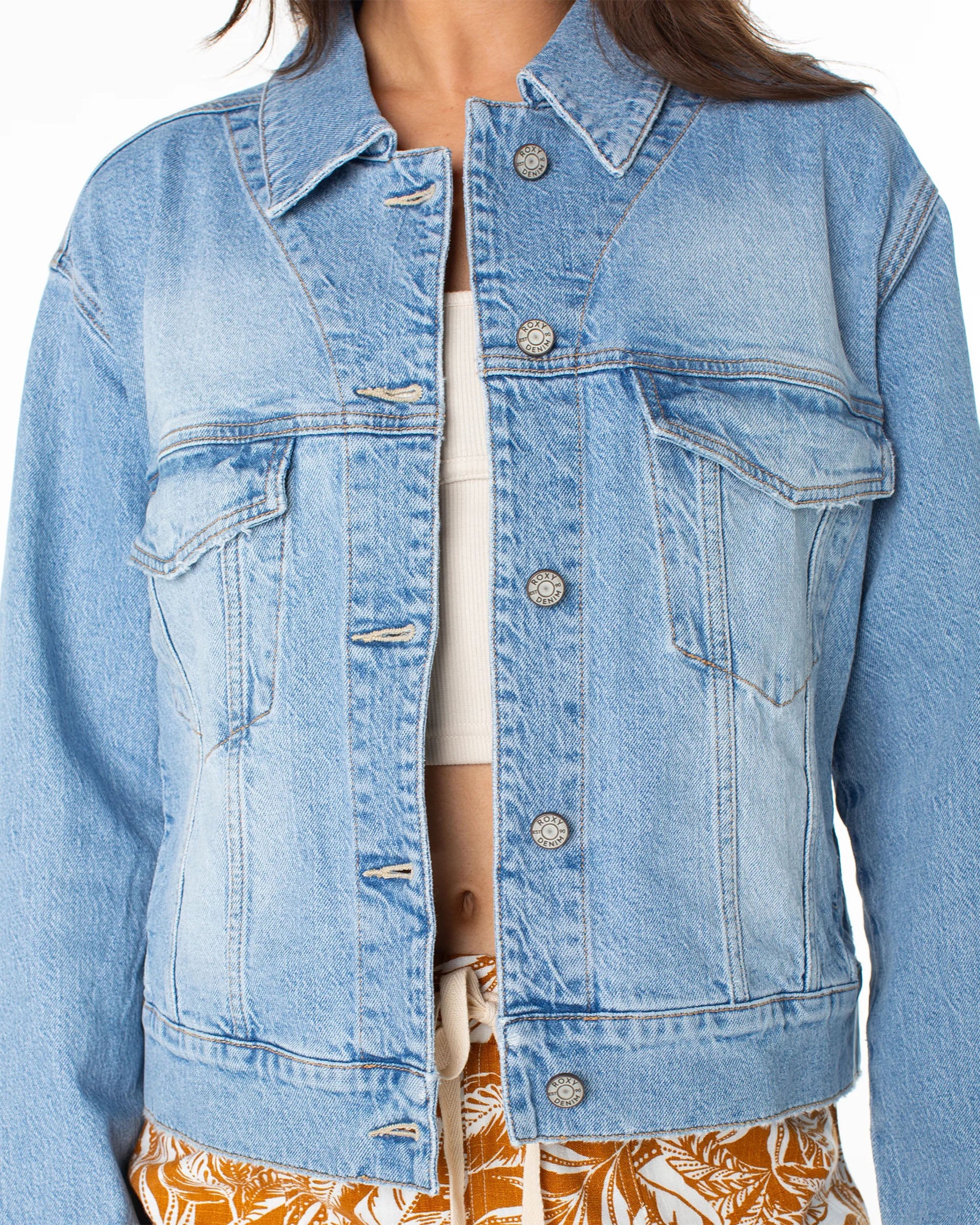 Roxy Women's Big Wave Embroidery Jacket - Fin-Tastic Embroidery