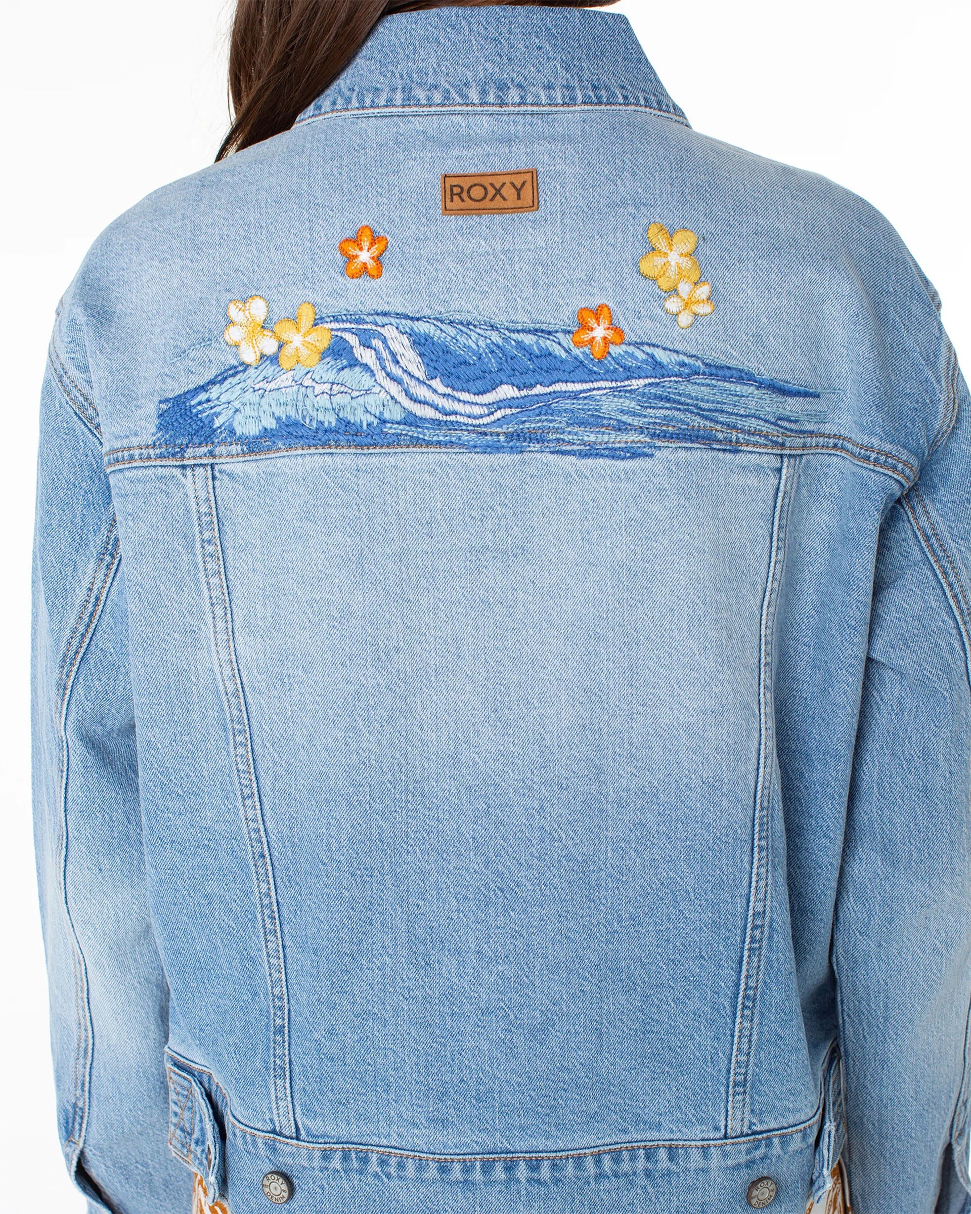 Roxy Women's Big Wave Embroidery Jacket - Fin-Tastic Embroidery