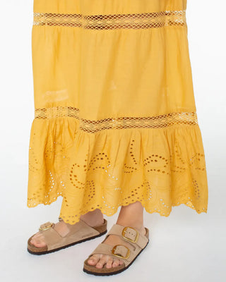 Roxy Women's Castaway Maxi Skirt - Amber Gold Solid