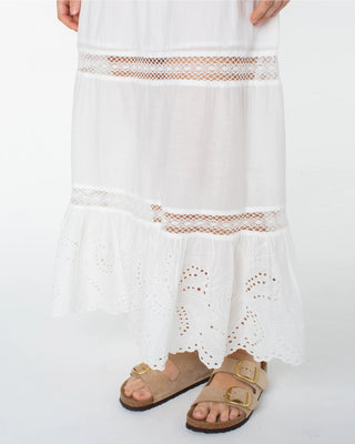 Roxy Women's Castaway Maxi Skirt - Snow White Solid