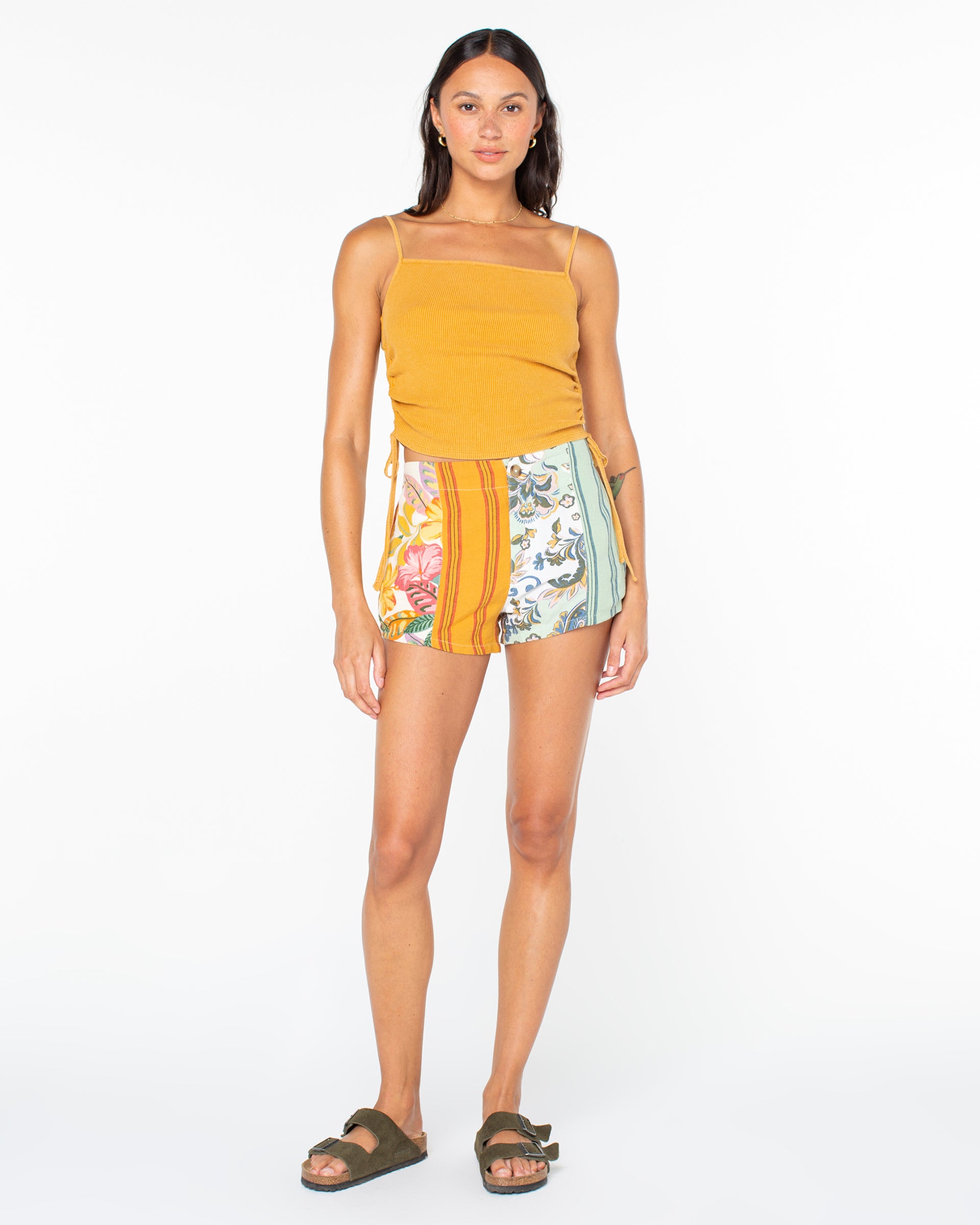 Roxy Women's Chromatic Tides Shorts - Egret Multi Print Sangria Tropics