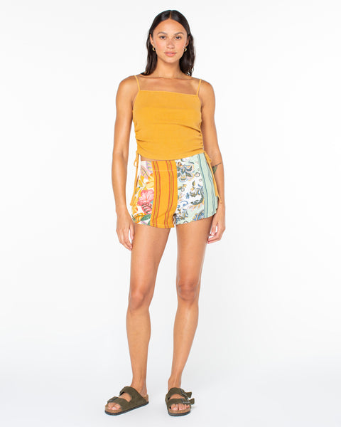 Chromatic Tides Shorts - Egret Multi Print Sangria Tropics