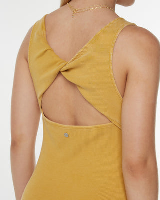 Roxy Women's City Lights Midi Dress - Amber Gold Solid
