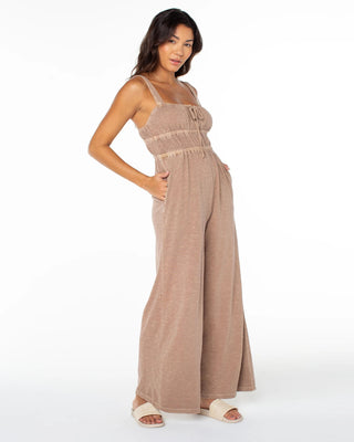 Roxy Women's Clover Jumpsuit - Brownie Solid