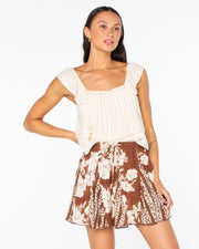 Coastal Rays Top - Parchment